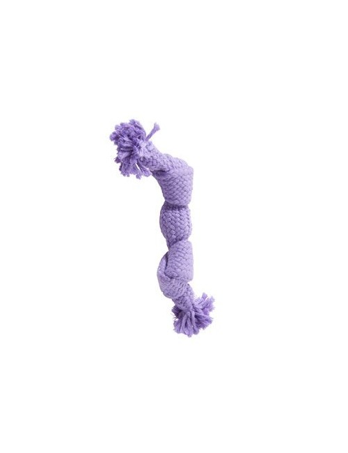 Hračka pes BUSTER Pískací lano, fialová, 23 cm, S