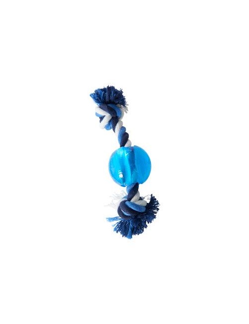 Hračka pes BUSTER Strong Ball s provazem sv. modrá, XS