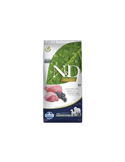 N&D PRIME DOG Adult M/L Lamb & Blueberry 12kg