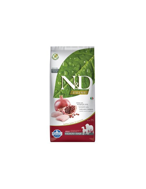 N&D PRIME DOG Adult M/L Chicken & Pomegranate 12kg