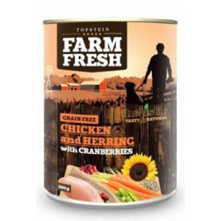 Farm Fresh Dog Chicken&Herring+Cranberries 800g konzerva