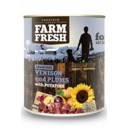 Farm Fresh Dog Venision&Plums+Potatoes 400g konzerva