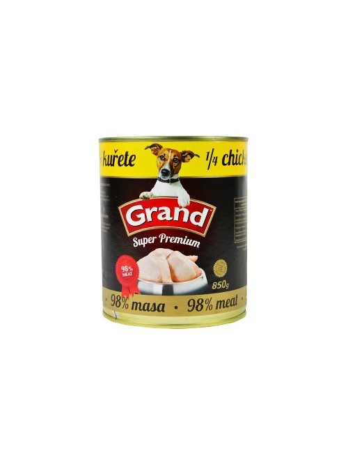 GRAND konz. pes extra s 1/4 kuřete 850g