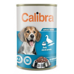 Calibra Dog  konz.kachní+rýže+mrkev v omáčce 1240g NEW