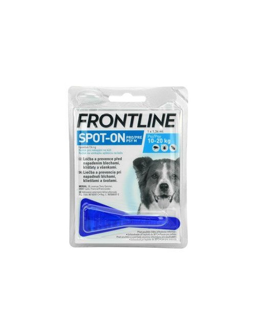 Frontline Spot-On Dog M 10-20kg sol 1x1,34ml MONO - modrý