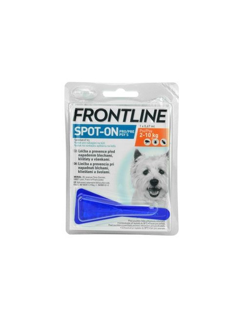 Frontline Spot-On Dog S 2-10kg sol 1x0,67ml MONO - oranžový