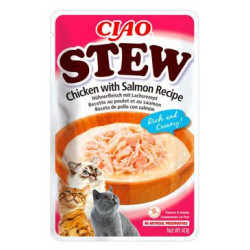 Churu Cat CIAO Stew Chicken with Salmon Recipe 40g