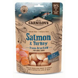 Carnilove Raw Freeze-Dried Snacks Salmon&Turkey 60g