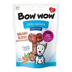 Bow wow poch. Salámová kolečka hovězí a kolagen 80g