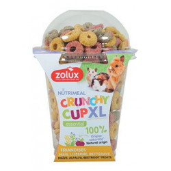 Pochoutka CRUNCHYCUP XL kukuř/řepa/vojtěška 170g Zolux