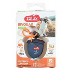 Světýlko blikací BIVOUAK oříšek USB modrá Zolux