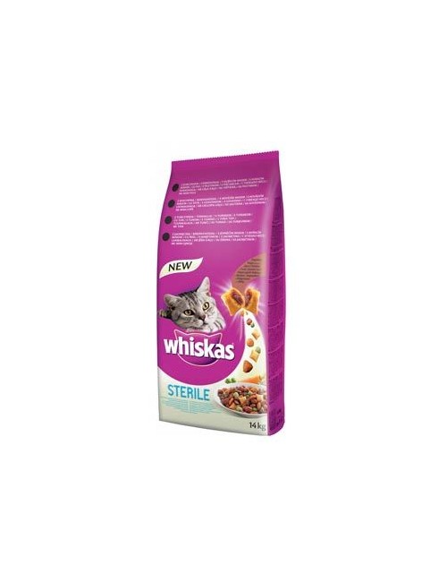 Whiskas Dry s kuřecím masem - STERILE 14kg