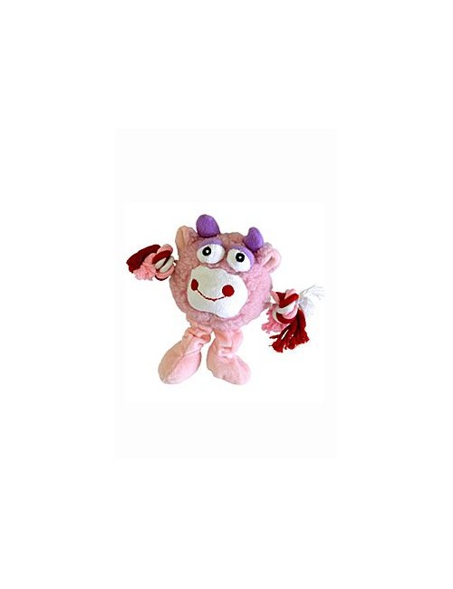 Hračka pes Monster Friend růžový plyš 21cm
