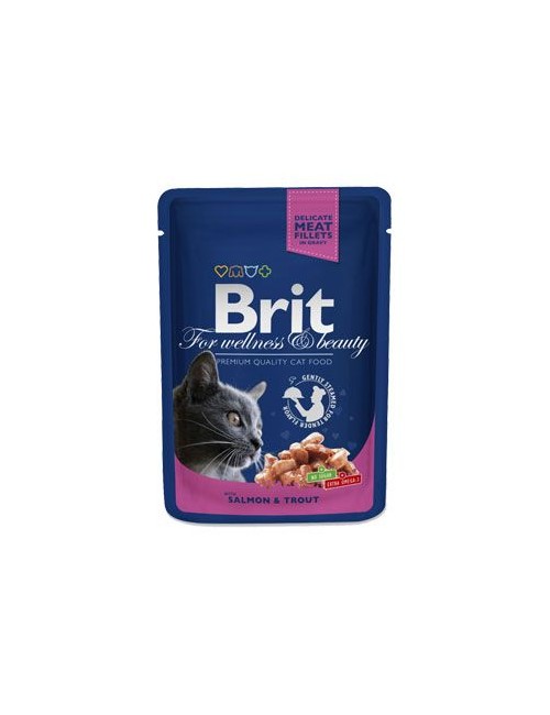 Brit Premium cat kapsa 100g losos&pstruh