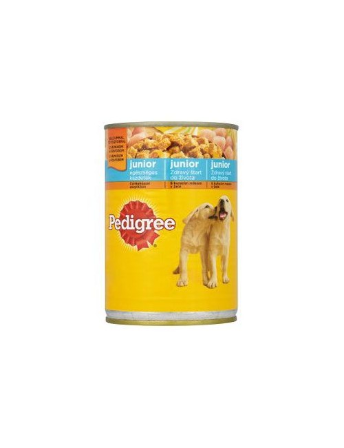 Pedigree konzerva Junior kuřecí ve šťávě 400g