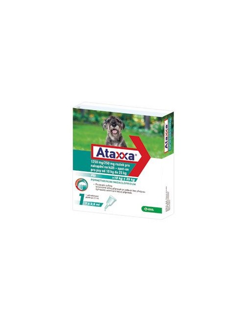 Ataxxa Spot-on Dog L 10-25kg 1250mg/250mg 1x2,5ml