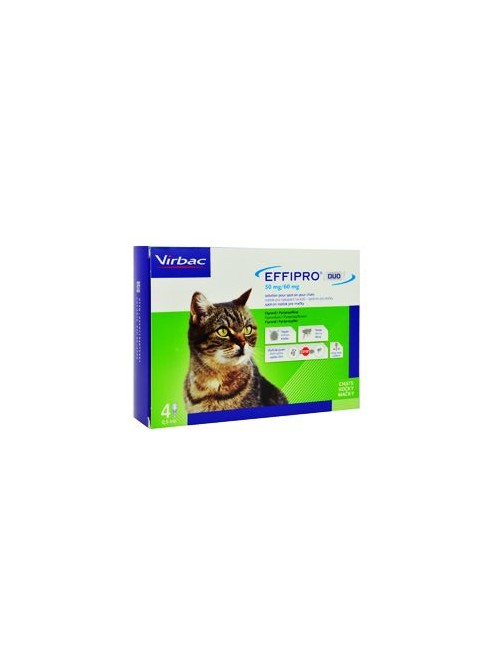Effipro DUO Cat 1-6kg 50/60 mg, 4x0,5ml