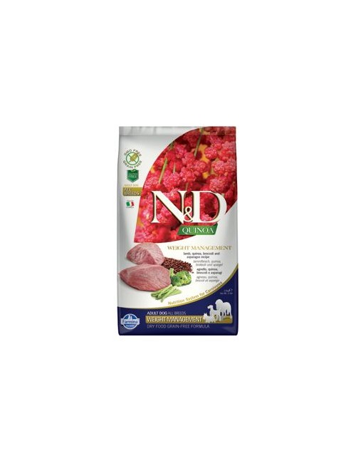 N&D GF Quinoa DOG Weight Mnmgnt Lamb & Broccoli 2,5kg